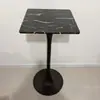 Mesa de Jantar Quadrada Branca Simples Moderna para Casa Apartamento Pequeno Loja de Chá com Leite Cafeteria Recepção de Negociação Varanda Mesa Redonda