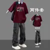 Nueva camiseta de verano para hombre de manga corta ropa para hombre adolescente conjunto moderno guapo conjunto completo de ropa