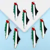 Vendas Diretas do Fabricante Transfronteiriças Bandeira da Palestina Livre Acessórios de Joias DIY para Pendurar Material Liga com Gotejamento de Óleo Lote Misto