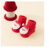 Bebê recém-nascido bebê terry meias outono e inverno grosso non-slip Natal meias toddler piso vermelho meias atacado