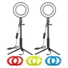 Luz de Relleno LED Transfronteriza para Escritorio, Oficina, Videoconferencia, Anillo de Luz para Belleza, Fácil de Transportar y Regulable