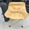 Silla plegable portátil para camping y picnic con cojín, silla luna, silla de ocio, silla para bocetos artísticos, silla plegable para exteriores
