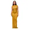C7113 Transfronterizo Aliexpress Amazon Moda Europea y Americana Ropa para Mujer Strass Sexy Mono Ajustado Bodycon