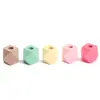 Cuentas de madera DIY cuentas coloridas agujero grande 20mm cuentas octogonales hilo para tejer tapices decoración cuentas sueltas