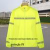 Jaquetas Refletivas para Homens e Mulheres, Roupas de Trabalho Amarelo Fluorescente, Roupas de Trabalho para Exterior, Roupas Luminosas, Roupas Refletivas para Visão Noturna