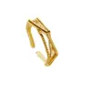 Anillo Abierto de Línea Hueca Estilo Simple y Frío Tendencia de Personalidad para Mujer Transfronterizo En stock