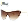 Nuevas gafas de sol de una pieza de moda para hombre, gafas de ciclismo retro de alta gama para deportes al aire libre, transfronterizos, europeos y americanos.