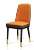 Silla de Comedor Minimalista Arte en Cuero Guangdong Silla de Mesa de Comedor Moderna Simple Silla con Respaldo Silla para Hogar Restaurante Metal Lujo Ligero Mesa y Sillas