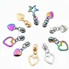 Tirador de cremallera con forma de corazón, Deslizador con forma de corazón, Tirador de marca, Accesorios de hardware para equipaje modernos personalizados, Fabricante, Deslizador al por mayor