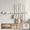 Suporte de parede para esfregão com ventosa, prateleira de armazenamento para banheiro, clipe para esfregão sem furar, gancho para vassoura e esfregão, organizador de armazenamento