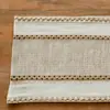 Suministro Directo de Fábrica Estilo Bohemio Rayas Tejido Algodón Gasa Mantel Banderín de Mesa Calado Textiles para el Hogar Tela Venta al por Mayor