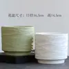 Maceta de Cerámica Minimalista Estilo Nuevo Corrugado Pequeña, Mediana, Grande Estilo Ins con Plato para Uso Doméstico, Adecuada para Suculentas, Phalaenopsis y Orquídeas Colgantes