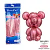 Marca Dun Tira Larga 1.8g 260 Tira Larga Mágica Metálico Mate Macarrón Color Retro Tejido Globo Modelado DIY