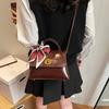 Bolsa Mensageira Tote Satchel Retrô de Luxo para Mulheres 2025 Novo Estilo Couro Genuíno Moda Versátil Ombro Único Transversal