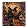 Set de Arte de Pintura de Diamantes DIY de Halloween Transfronterizo con Pegatinas de Perlas, Pintura Decorativa para Colgar en la Pared con Atmósfera Festiva