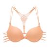 Ropa interior del sudeste asiático para mujer, sujetador con hebilla frontal, espalda hermosa, top push-up sexy, sujetador sin espalda de verano