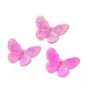 Color Mágico Láser Mariposa 3D Colorida Acrílico con Cuentas Accesorios para el Cabello Funda de Teléfono Pegamento de Crema Accesorios Hechos a Mano DIY