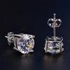 Brincos Europeus e Americanos Clássicos de Zircônia com Quatro Garras Wish Venda Quente Transfronteiriça Novos Brincos de Diamante Flash Brincos Clássicos da Moda Personalizados