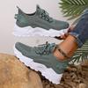 Zapatos deportivos informales para mujer, de malla transpirable, de verano, para combinar con todo, finos y transpirables, talla 43