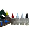 Em estoque 100ml frasco plástico de ombro inclinado com tampa pontiaguda, frasco de amostra de plástico transparente PET, frasco de tampa pontiaguda, frasco de óleo
