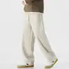 Pantalones casuales holgados rectos negros para hombre, tendencia otoño e invierno 2026, nuevos pantalones deportivos transpirables estilo americano para hombre