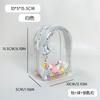 Bolsa Portadoll Estilo Caricatura Impresa de 15 cm, Bolsa de Almacenamiento para Muñecas, Bolsa de Exhibición 3D para Muñecas de Algodón, Bolsa Ita con Colgante