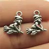 16x14mm 1g Prata Antiga Liga de Zinco para Exportação Acessórios de Joias Pingente Pequeno Mago Pingente de Mago