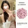 Pinza para el Cabello de Rosa con Flores Rosas, Accesorio para el Cabello de Alta Gama, Pinza de Tiburón para la Parte Trasera de la Cabeza