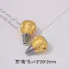 Xizang Prata Duas Cores Três Vias Pulseira Contas Espaçadoras Retrô Duas Cores Liga Inlaid Cabeça de Buda Furo Acessórios de Joia Atacado