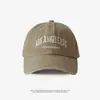 Gorra de béisbol americana retro lavada vieja, de tapa blanda, para mujer, de marca de moda, gorra con visera, gorra con letras bordadas para todo tipo de partidos para hombre