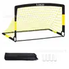 Portería de fútbol para niños, ligera, plegable, de forma cuadrada, fácil de montar y desmontar, con red de fútbol, equipo de entrenamiento