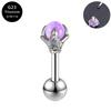 Joia Aobao de luxo leve liga de titânio G23 argola para lábio com haste brinco para nariz garra de dragão 16G/1.2mm prego para língua sobrancelha multicolorido