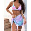 Europa e Estados Unidos explosões tie-dye fora biquíni único três peças maiô sexy senhoras maiô dividido Biquíni atacado