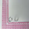 INS Pendientes de botón de tres líneas de lunares de diseño de nicho estilo francés nuevos para mujer