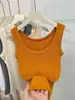 Top de tirantes acanalado negro para mujer, nuevo estilo de verano, corte ajustado, top tipo camiseta sin mangas a la moda