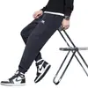 Pantalones Casuales y Cómodos Otoño e Invierno Alta Elasticidad para Hombre 2025 Pantalones Suaves Nuevos de Pierna Ancha Pantalones Casuales Exportación Transfronteriza
