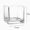 Copo Quadrado de Vidro Espesso para Vela, Recipiente para Vela de Aromaterapia Caseira, Copo Difusor de Fragrância Doméstico, Suporte de Vela Decorativo de Vidro