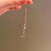 Pulsera dulce rosa brillante con súper destellos, exquisita y brillante, con cordón ajustable, estilo coreano, cuerda de mano.