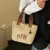 Bolsa de Lona de Gran Capacidad para Mujer, Nueva Tendencia Primavera 2026 Bolso Versátil para la Clase y el Trayecto Bolsa Tote