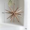 2026 Nuevo Estilo Adornos de Navidad Decoraciones para Árbol de Navidad Color Champaña Dorado Blanco Transparente Estrellas Explosivas