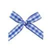 Xadrez de 0,6 cm de Largura com Laço Amarrado à Mão Acessórios para Joias DIY Acessórios Decorativos para Roupas Fita de Seda Cetim Teia Flutuante
