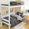2026 Nuevo Todo Algodón Algodón Puro Algodón Lavado Moda Bordado Dormitorio Estudiantil Cama Individual Juego de Tres o Cuatro Piezas