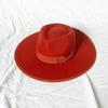 Sombrero de copa grande cubierto con forma de gota de agua, sombrero de copa de lana para otoño e invierno, sombrero de fieltro de ala grande con forma de corazón de melocotón