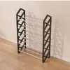 Sapateira Doméstica Multicamadas Simples em Forma de Diamante Transfronteiriça, Sapateira Pequena de Tubo de Aço, Armário de Sapatos, Sapateira para Dormitório Estudantil, Rack de Armazenamento