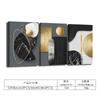 Pinturas de parede penduradas abstratas pretas para quarto de fabricantes poderosos, pintura em spray, mural em tela, arte geométrica tripla, pintura decorativa para sala de estar