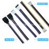 Enchufe LED de 4p/5p/6p macho y hembra, controlador LED RGB para tira, cable de conexión RGBW, cable de ensayo de 15 cm, RGBCCT