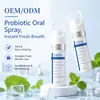 SPRAY ORAL PORTÁTIL Spray oral refrescante para el aliento, versión en inglés para comercio exterior, OEM personalizado de fábrica