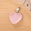 Colgante de Cristal Popular Transfronterizo Corazón de Amor Accesorios para Joyería DIY Collar de Corazón de Vidrio de Colores Colgante de Llave