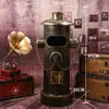 Bote de Basura de Hidrante de Incendio Creativo Retro Estilo Industrial Pie Grande Operado con Pedal Restaurante Arte de Hierro Contenedor Exterior Adornos Americanos Decorativos