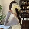 2025 Novo Estilo Coreano Laço Corda de Cabelo Renda Elástico de Cabelo Rabo de Cavalo Feminino Corda de Cabelo Elástico de Borracha Floresta Acessórios de Cabelo